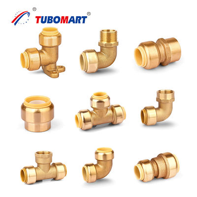 Медленные сантехники локтевые фитинги свободные от свинца Quick Connect Pex Push Fit Fittings