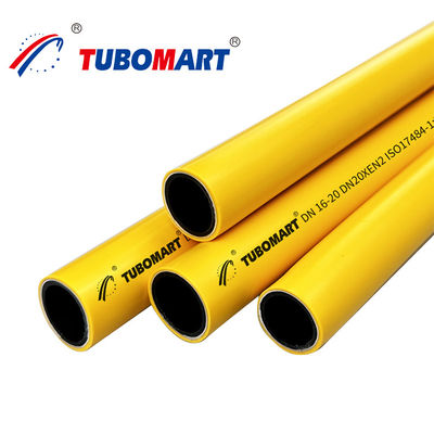 Pex Al Pex Газовая труба OD 16 мм - 32 мм Многослойная желтая Pex Газовая труба
