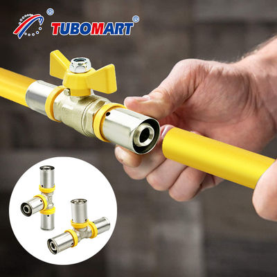 Pex Al Pex Press Fittings 3/4 дюйма с профессиональной совместимостью PEX труб