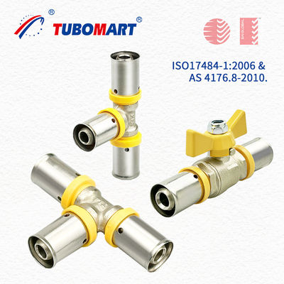 Сантехника Pex Press Fittings 3/4 дюйма для душного шланга газовые трубы