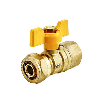 1/2' DN 20 шаровой газовый клапан латунный шаровый клапан 16 мм PE-AL-PE PEX AL PEX газовый трубный шаровый клапан