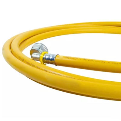 Устойчивый к коррозии настраиваемый PEX AL PEX перекрывающаяся газовая труба с желтым цветом и легкой установкой зажима
