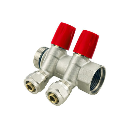 OEM Factory 2-6ways Customized Size Brass Pex Manifold for Water Floor Heating Части для напольного отопления