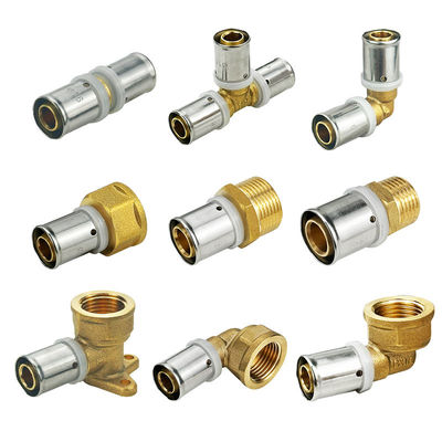 Подшипник для кованых решеток для водоснабжения мужской прямой Pex Press Fittings Buttwelding PEX PERT Multilayer Tube Fitting с сертификацией ISO 9001/9002