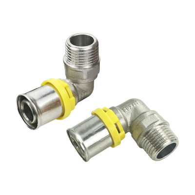 Tubomart сантехника пресс латуни газовые фитинги TH Профиль равный Tee многослойный Pex Al Pex трубные фитинги для газовой системы