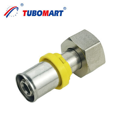 Tubomart Wholesale TH Style PEX AL PEX Пресс-приспособление локоть Tee Сцепление Латунь Пресс-приспособление ISO9001 сертифицирован