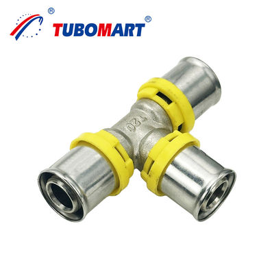 Газовая сантехника латунь задние сварные трубные фитинги TH тип 20mm 32mm 40mm прессовая литья фитинги