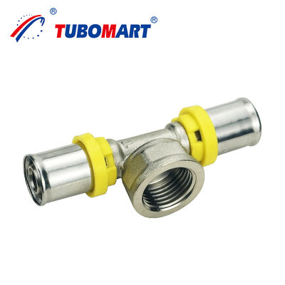 Tubomart OEM PEX AL PEX Трубовые приспособления газовые многослойные трубовые приспособления TH стиль латунные прессы для газовой системы