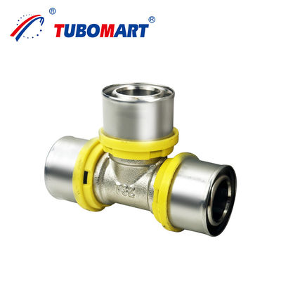 Специализированные Pex Al Pex Press Fittings Brass HPb 58-3A или DZR Brass CW 602N для совместимости газовых труб Pex
