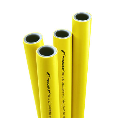 OEM TUBOMART PEX-AL-PEX Желтая труба высокая безопасность многослойная алюминиевая труба для газовой системы