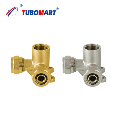 Tubomart Трубопроводные материалы Газовые PEX фитинги Латунь 16-32MM Равный розетка PEX Al Pex компрессионные фитинги
