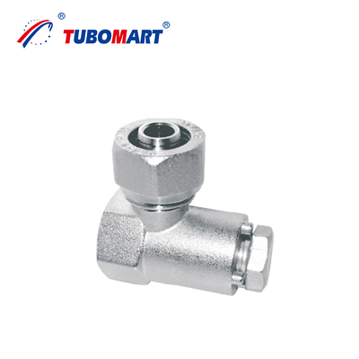 Tubomart Индивидуальные компрессионные фитинги Pex Al Pex для газовых/водных систем OEM, латунный цвет или никелированное покрытие