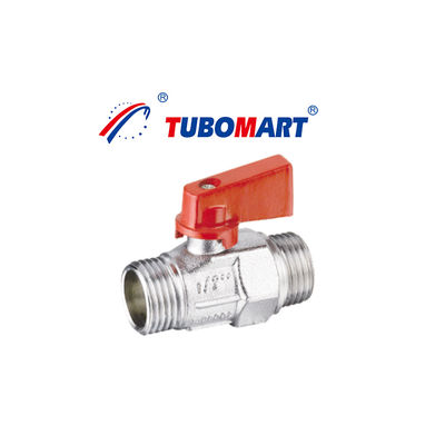 OEM Хорошая цена 1/4 никелирование Valvulas De Bola Female F Thread Low Lead Water Gas Brass Mini Ball Valve