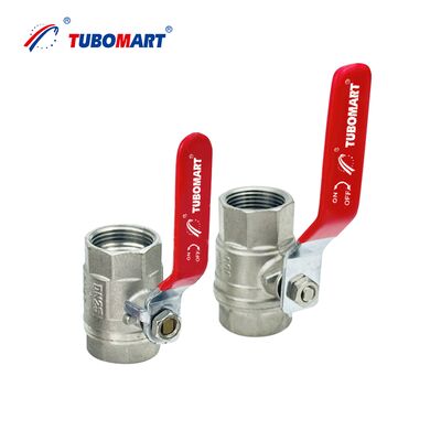 TUBOMART OEM Латунный шаровой кран с ручкой-бабочкой 1/2''-1'' Латунный шаровой кран для водоснабжения