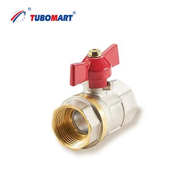 TUBOMART OEM Professional Manufacturer Female PEX Ball Valves Brass Valve with Butterfly Handle PEX Piping Solutions