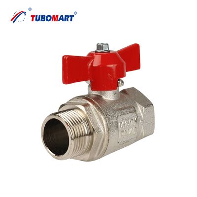 TUBOMART OEM ручной латунный шаровой клапан для PEX-AL-PEX 16-32mm 1/2'-1'' Вода и газ