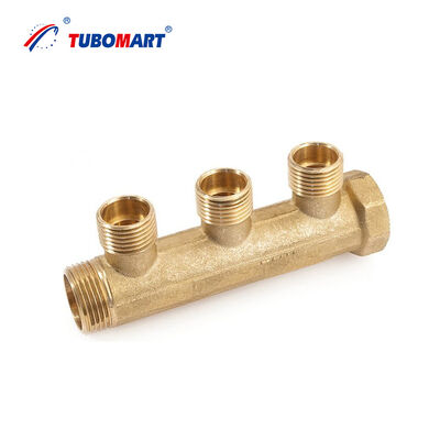 Латунный коллектор HPB58-3A с гарантией качества, полный размер, латунный распределительный коллектор воды без клапана